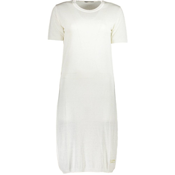 White Viscose Women Dress CA-37221 White Viscose Women Dress CA-37221