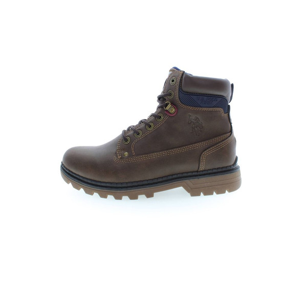 Brown Polyester Men Boot US-37274 Brown Polyester Men Boot US-37274