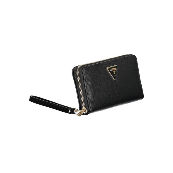 Black Polyethylene Women Wallet GU-37334 Black Polyethylene Women Wallet GU-37334