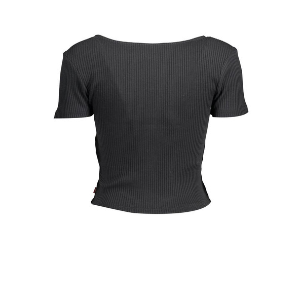 Levi's Black Cotton Women T-Shirt LE-37361 Levi's Black Cotton Women T-Shirt LE-37361
