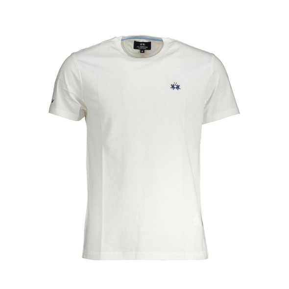 La Martina White Cotton Men T-Shirt La Martina White Cotton Men T-Shirt