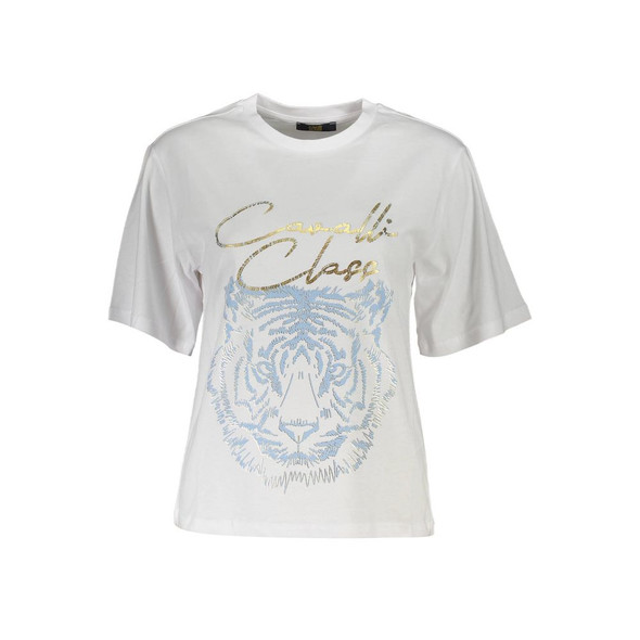 Cavalli Class White Cotton Women Top Cavalli Class White Cotton Women Top