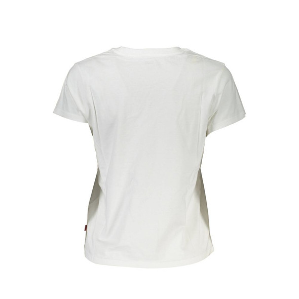Levi's White Cotton Women T-Shirt LE-37394 Levi's White Cotton Women T-Shirt LE-37394