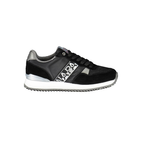 Black Polyester Women Sneaker NA-37515 Black Polyester Women Sneaker NA-37515