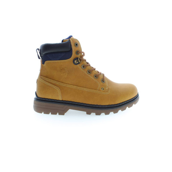 Beige Polyester Men Boot Beige Polyester Men Boot
