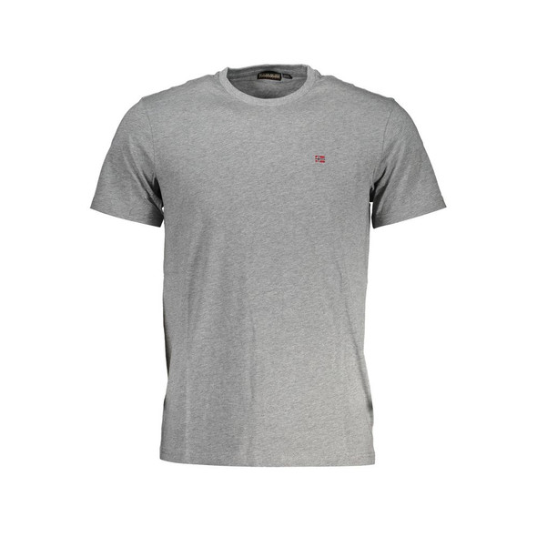Napapijri Brown Cotton Men T-Shirt NA-37792 Napapijri Brown Cotton Men T-Shirt NA-37792