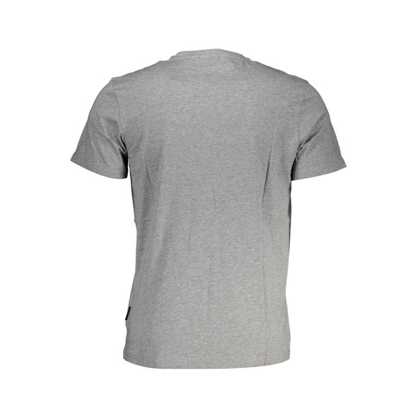 Napapijri Brown Cotton Men T-Shirt NA-37792 Napapijri Brown Cotton Men T-Shirt NA-37792