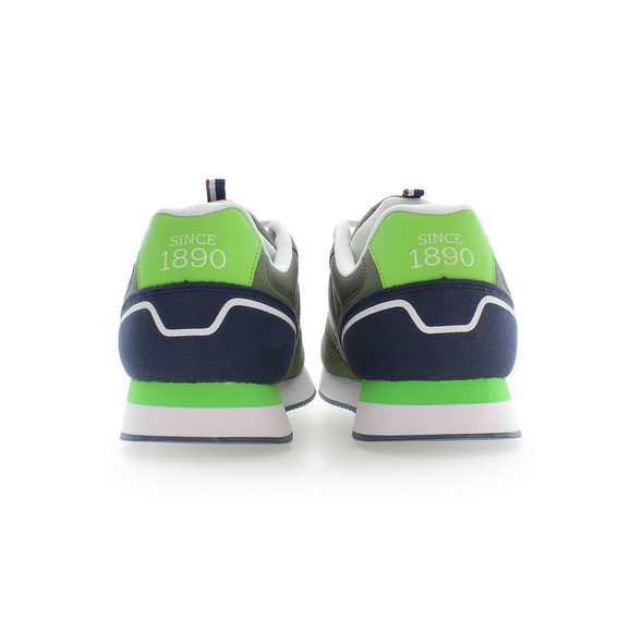 Green Polyester Men Sneaker US-37748 Green Polyester Men Sneaker US-37748
