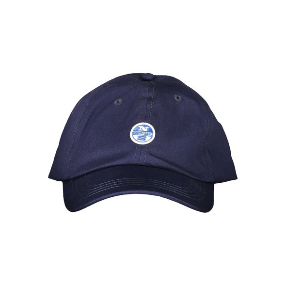 North Sails Blue Cotton Men Cap NO-37864 North Sails Blue Cotton Men Cap NO-37864