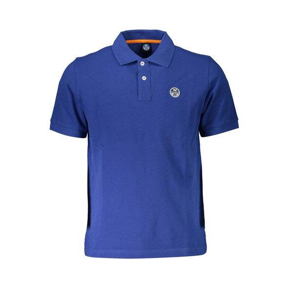 Blue Cotton Men Polo Shirt NO-37897 Blue Cotton Men Polo Shirt NO-37897