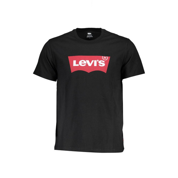 Levi's Black Cotton Men T-Shirt LE-37948 Levi's Black Cotton Men T-Shirt LE-37948