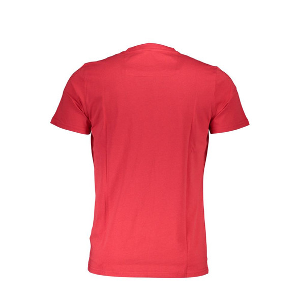 Cavalli Class Red Cotton Men T-Shirt CA-37967 Cavalli Class Red Cotton Men T-Shirt CA-37967
