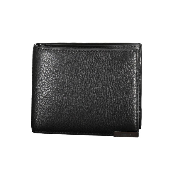 Calvin Klein Black Leather Men Wallet CA-37972 Calvin Klein Black Leather Men Wallet CA-37972