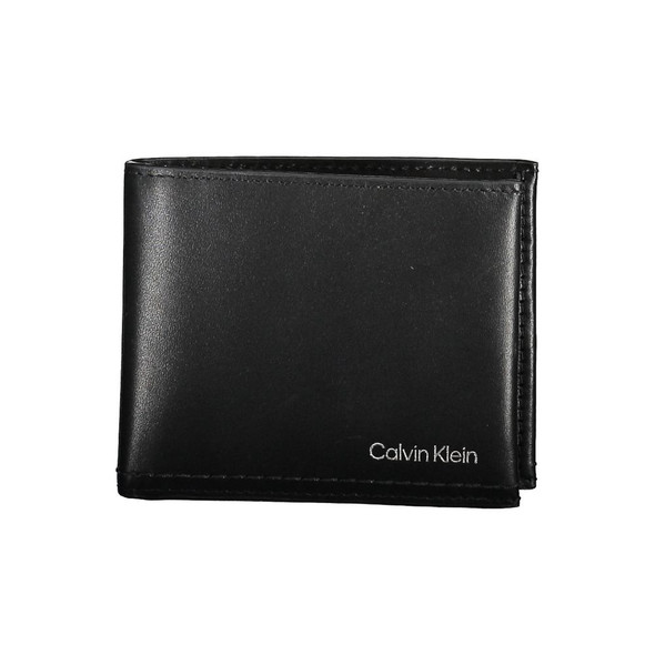 Black Leather Men Wallet CA-38175 Black Leather Men Wallet CA-38175