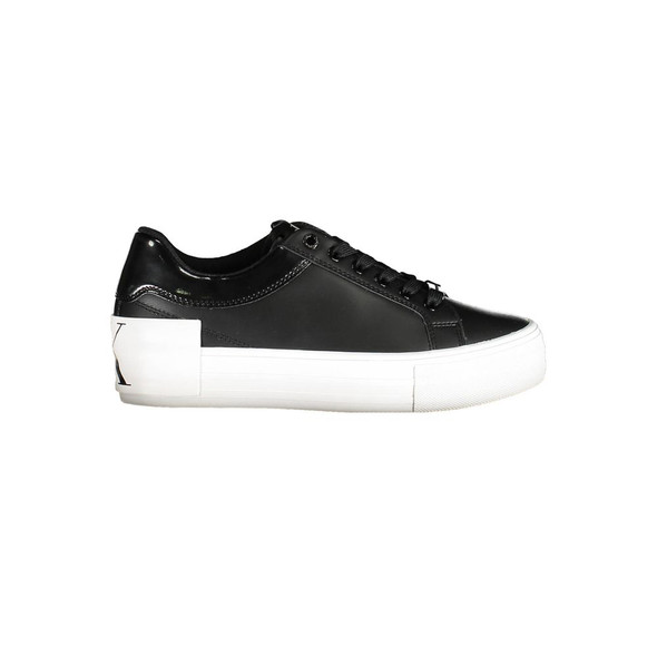 Black Polyester Sneaker CA-37966 Black Polyester Sneaker CA-37966
