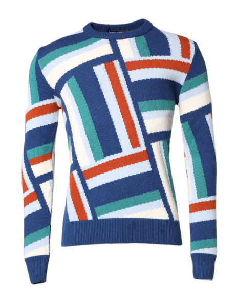 Multicolor Cashmere Knit Pullover Sweater Multicolor Cashmere Knit Pullover Sweater