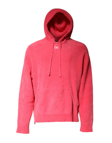 Red Cotton Knit Hooded Men Pullover Sweater Red Cotton Knit Hooded Men Pullover Sweater