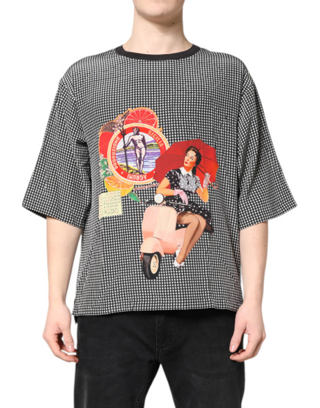 Dolce & Gabbana Black Graphic Print Short Sleeve T-shirt Dolce & Gabbana Black Graphic Print Short Sleeve T-shirt
