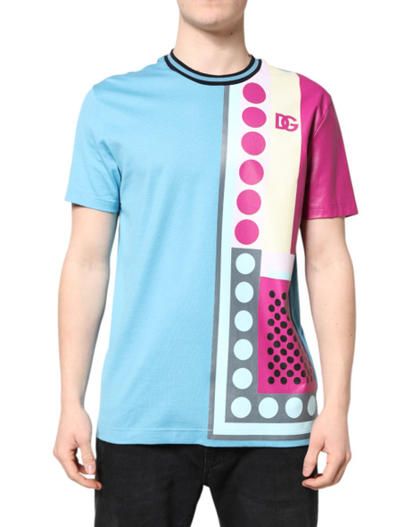 Dolce & Gabbana Multicolor Printed Logo Short Sleeve T-shirt Dolce & Gabbana Multicolor Printed Logo Short Sleeve T-shirt