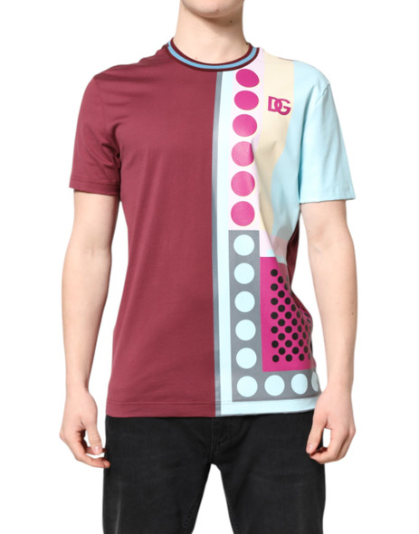 Dolce & Gabbana Multicolor Printed Logo Short Sleeve T-shirt TSH90323 Dolce & Gabbana Multicolor Printed Logo Short Sleeve T-shirt TSH90323