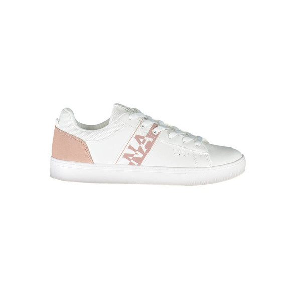 Napapijri White Leather Women Sneaker NA-38192 Napapijri White Leather Women Sneaker NA-38192