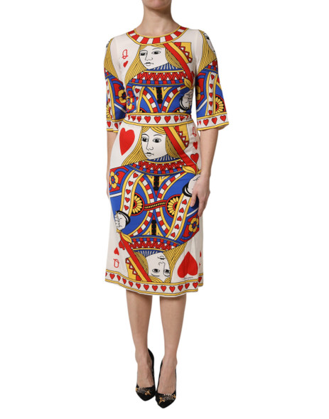 White Queen Of Heart Short Sleeve Midi Dress White Queen Of Heart Short Sleeve Midi Dress