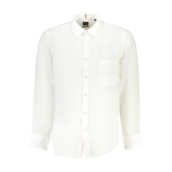 White Linen Men Shirt BO-38291 White Linen Men Shirt BO-38291