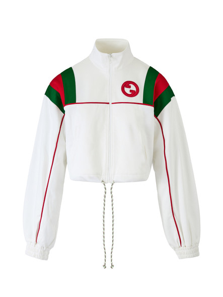 White Polyester Logo Sweatshirt White Polyester Logo Sweatshirt