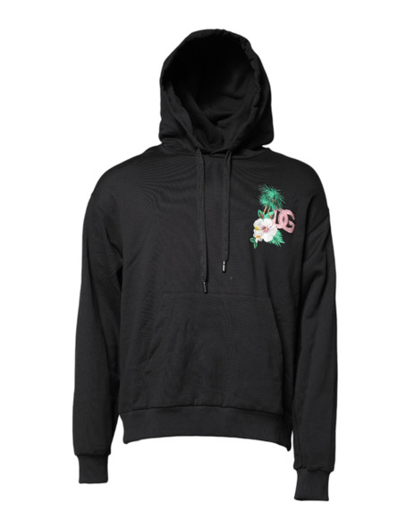 Black Embroidery Hooded Sweatshirt Sweater Black Embroidery Hooded Sweatshirt Sweater