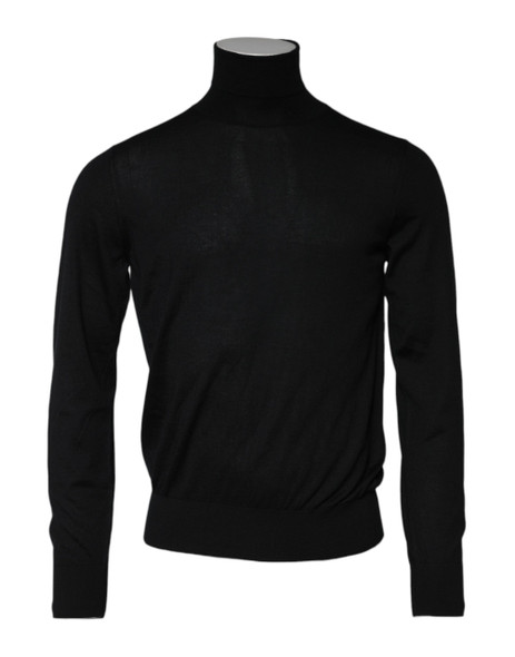 Dolce & Gabbana Black Cashmere Knitted Men Pullover Sweater Dolce & Gabbana Black Cashmere Knitted Men Pullover Sweater