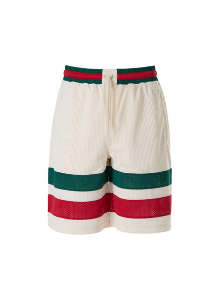 Cream polyester Logo Shorts Cream polyester Logo Shorts