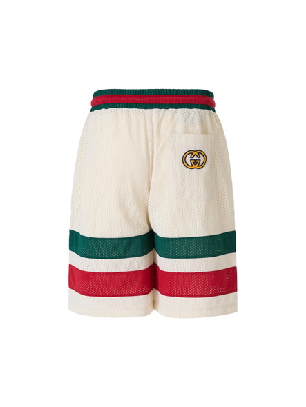 Cream polyester Logo Shorts Cream polyester Logo Shorts
