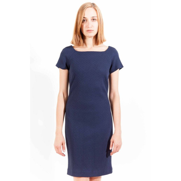 Blue Viscose Dress GA-5951 Blue Viscose Dress GA-5951