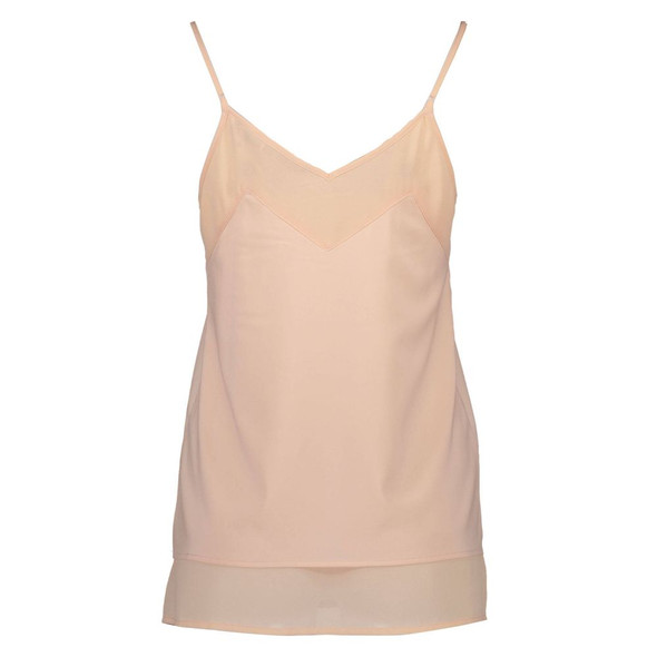 Silvian Heach Pink Polyester Women Tank Top Silvian Heach Pink Polyester Women Tank Top