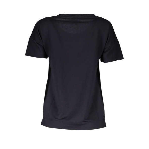 Black Polyester Tops & T-Shirt JU-23849 Black Polyester Tops & T-Shirt JU-23849