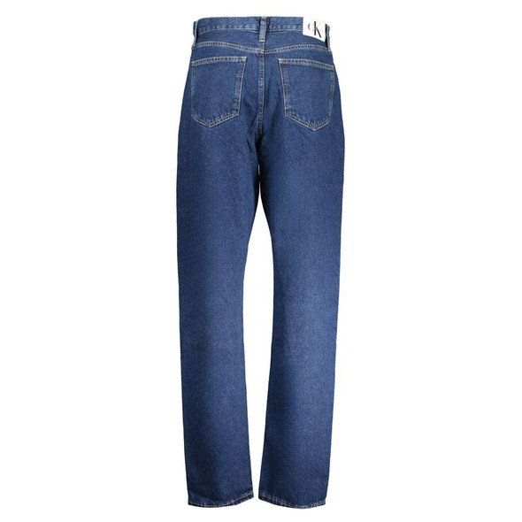 Calvin Klein Blue Cotton Jeans & Pant CA-30119 Calvin Klein Blue Cotton Jeans & Pant CA-30119