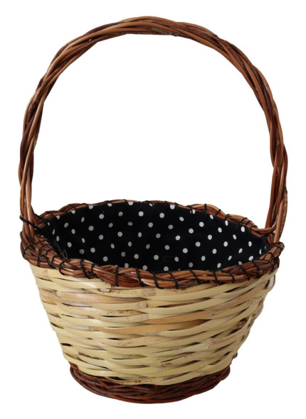 Dolce & Gabbana Beige Wood Wicker Rattan Basket Tote Bag Dolce & Gabbana Beige Wood Wicker Rattan Basket Tote Bag