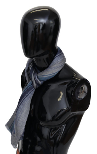 Multicolor Wool Striped Unisex Neck Wrap Shawl Multicolor Wool Striped Unisex Neck Wrap Shawl