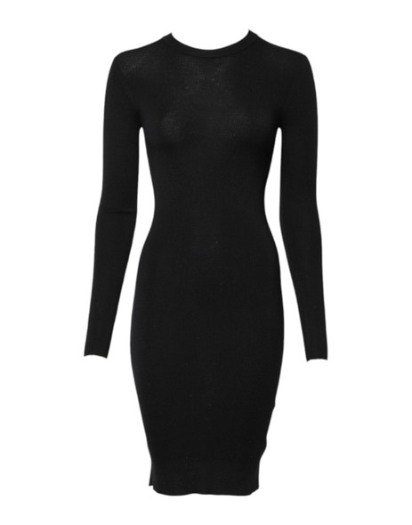 Black Long Sleeves Bodycon Sheath Dress Black Long Sleeves Bodycon Sheath Dress