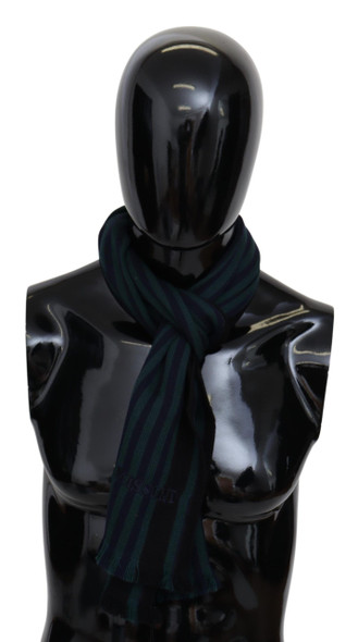 Multicolor Striped Wool Unisex Neck Wrap Shawl Multicolor Striped Wool Unisex Neck Wrap Shawl