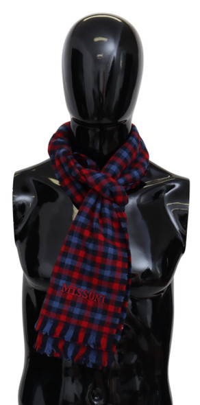 Multicolor Check Wool Unisex Neck Wrap Shawl Multicolor Check Wool Unisex Neck Wrap Shawl