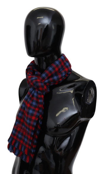 Multicolor Check Wool Unisex Neck Wrap Shawl Multicolor Check Wool Unisex Neck Wrap Shawl