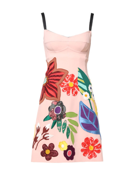 Pink Floral Print Spaghetti Strap Mini Dress Pink Floral Print Spaghetti Strap Mini Dress