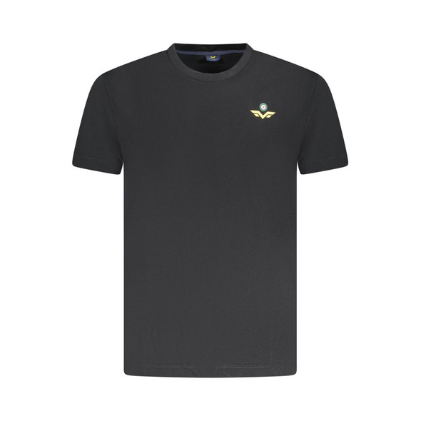 Black Cotton Men T-Shirt AR-38350 Black Cotton Men T-Shirt AR-38350