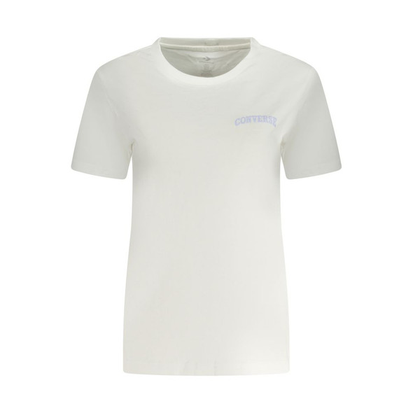 Converse White Cotton Women T-Shirt Converse White Cotton Women T-Shirt