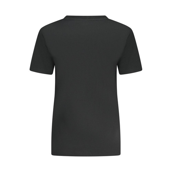 Black Cotton Women T-Shirt CO-38357 Black Cotton Women T-Shirt CO-38357
