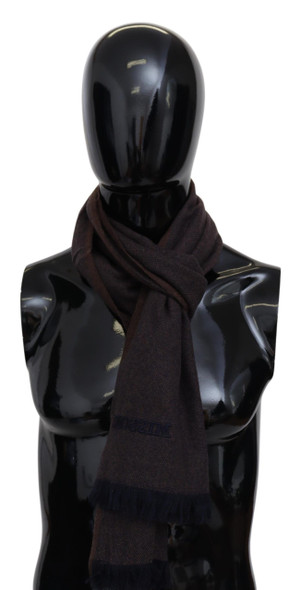 Brown 100% Cashmere Unisex Neck Wrap Fringes Scarf Brown 100% Cashmere Unisex Neck Wrap Fringes Scarf