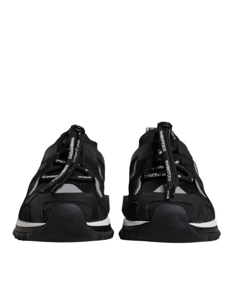 Dolce & Gabbana Black Mesh Sorrento Trekking Sneakers Shoes MV7153#4 Dolce & Gabbana Black Mesh Sorrento Trekking Sneakers Shoes MV7153#4