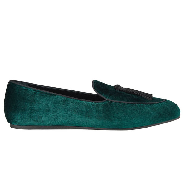 Green Velvet Loafer Green Velvet Loafer