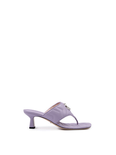 Gucci Mystic Purple Nappa Charlotte Leather Sandals Gucci Mystic Purple Nappa Charlotte Leather Sandals